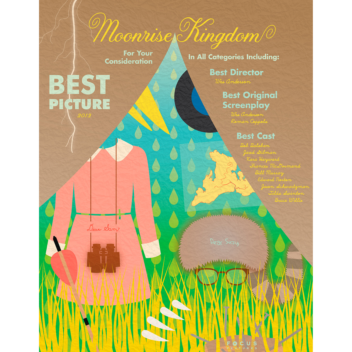 Moonrise Kingdom, For Your Consideration Film Ad, Competition Winning Poster